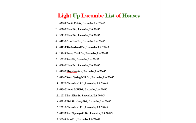 Light Up Lacombe